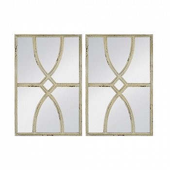 Зеркало, набор 2 предмета 40x3x60см Casaentera CE04-49061-WHT-DS