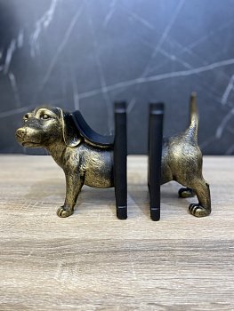 Держатель для книг Собака 2 шт полистоун бронза Casaentera 21х11х15.5 см CE12-5078132