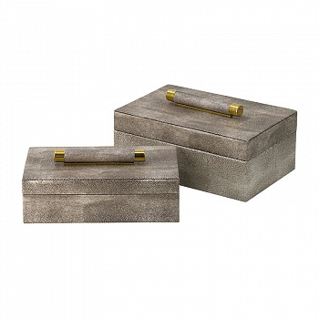 Шкатулки, 2 предмета 28x18x10; 24х15х8см Casaentera CE04-45485