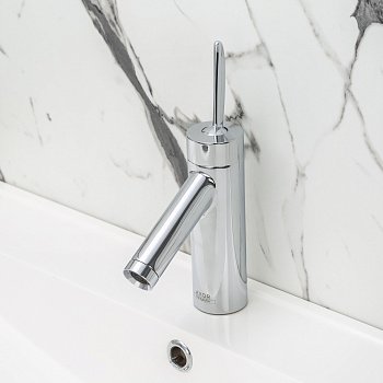 Комплект смесителей для раковины и биде AXOR Starck Classic 10010000/10200000 ручка "перо" хром