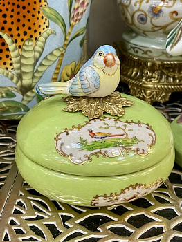 Шкатулка фарфор зеленый Casaentera 11х11х10 см CE04-31G2474/B160EC/HLG0752