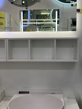 Шкафчик подвесной открытый с двумя перегородками NOVELLO CANESTRO OC4050 M2 Bianco Opaco белый 600х1