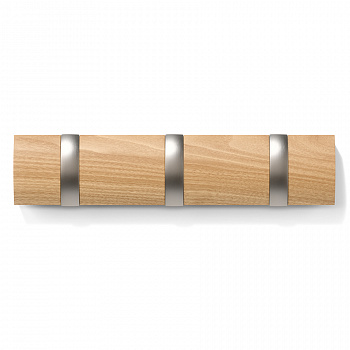 Вешалка настенная UMBRA FLIP 3 318853-390-F бежевая 300х60х30