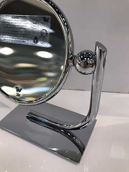 Зеркало косметическое увеличительное настольное 3X WINDISCH 99136CR хром d165 h240