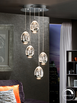 Светильник подвесной LED SCHULLER ROCIO 783517 d300 h450/1500