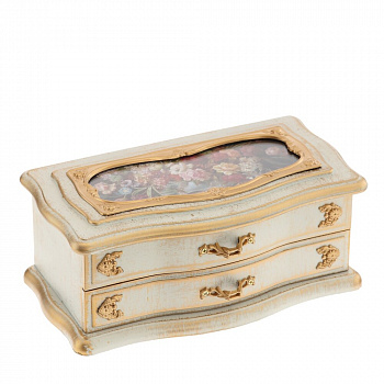 Шкатулка для украшений (музык.), L21,5 W12 H9 см