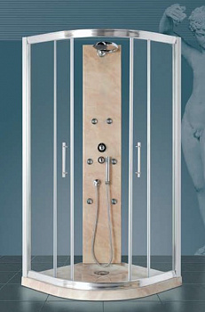 Поддон душевой FERBOX RAY SEMIICRIC TRAY 3P400004 черный 90х90cm
