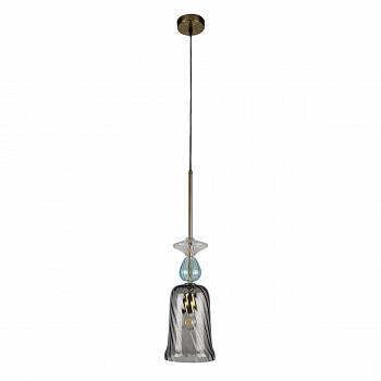 Светильник подвесной Casaentera Candy CE13-10037B серый/золото d160х600