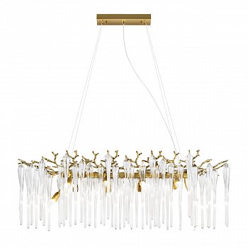 Светильник подвесной Casaentera Waterfall CE13-10350/1000L AB бронза античная 1000х410х560h