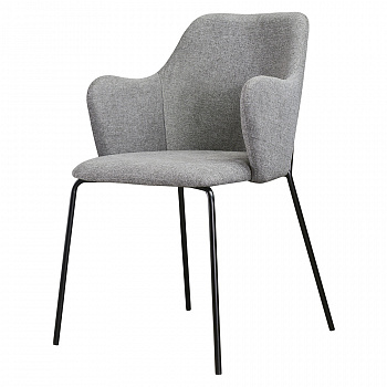 Стул BERG Dwight LA-BECH-DWFC-09 рогожка серый 550х510х860 
