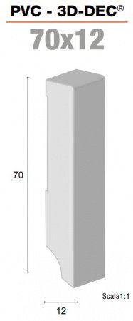 PVC 3D-DEC 70x12