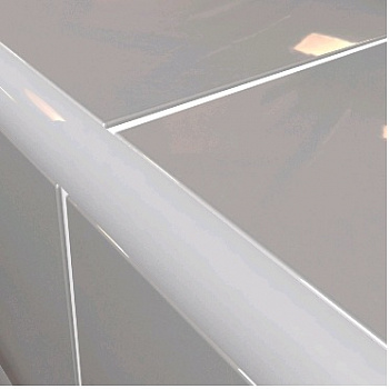 Уголок для плитки наружный MAKRO-PLAST 014 серебряный матовый 12,5x23x2500