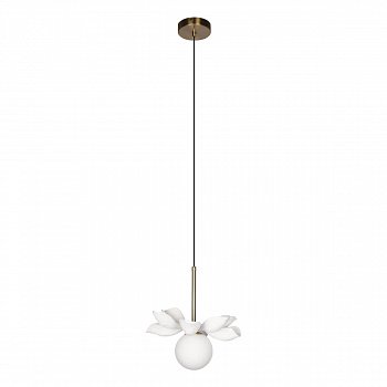 Светильник подвесной Casaentera Monro CE13-10213/B W белый/золото d270х345