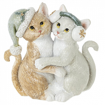 Фигурка декоративная "Кошечки", L9 W4,5 H8,5 см
