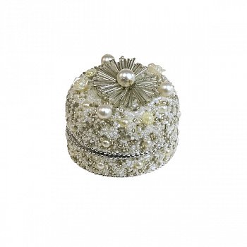 Шкатулка WERNER VOSS PEARL cream/white/silver  53616 75х75х60h