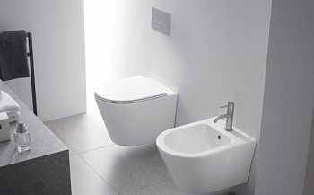 Унитаз подвесной с сиденьем микролифт BATHCO ANTEQUERA 4560 белый матовый 485x355x320 														