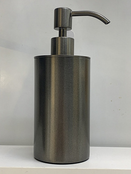 Дозатор для мыла настольный 250 мл BRUMA MARIS 147 001 8MG сталь оружейная