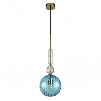 Светильник подвесной Casaentera Candy CE13-10037A голубой/золото d200х500