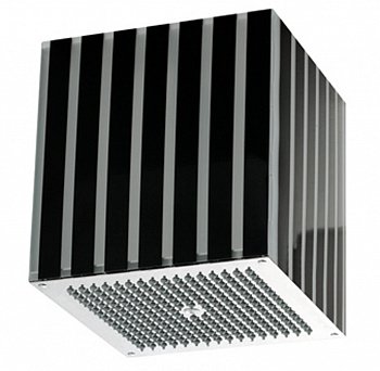 Верхний душ BOSSINI LUMIERE QUADRO H85001101 чёрный/хром 300х300