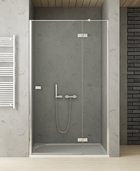 Ограждение душевое дверь в нишу распашная NEW TRENDY REFLEXA P EXK-1205 хром 800x2000